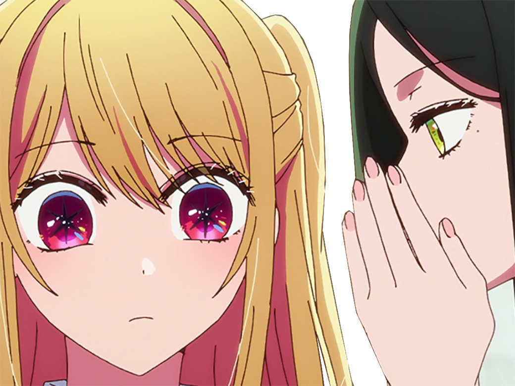 anime kikoojap oshi no ko oshinoko maredioa s3 ruby hoshino frill shiranui chuchotte