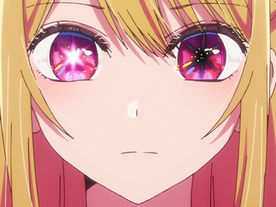 anime kikoojap oshi no ko oshinoko maredioa s3 ruby hoshino etoiles yeux brille sombre dark