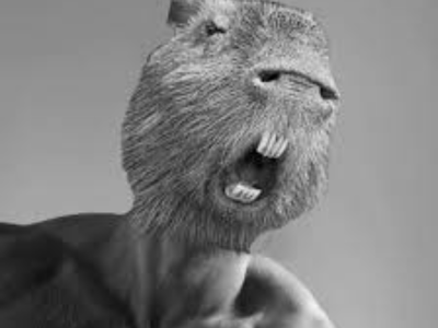 capybara rongeur cabiai gigachad giga chad muscle gris