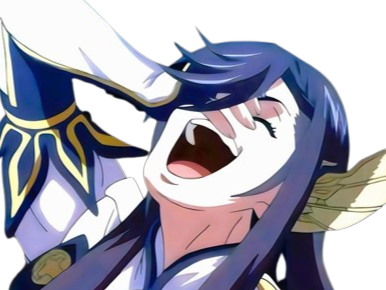 brunhilde record of ragnarok brunehilde valkyrie cheveux bleu nuit broche aile yeux vert bloop