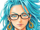 psykos-saikosu-scrutt-gyoro-gyoro-gyoro-esper-association-des-monstres-scientifique-niveau-dragon-telekinesiste-lunettes-cheveux-aquamarine-yeux-verts