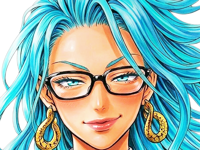 Sticker psykos saikosu scrutt gyoro gyoro gyoro esper association des monstres scientifique niveau dragon telekinesiste lunettes cheveux aquamarine yeux verts par Dark-63