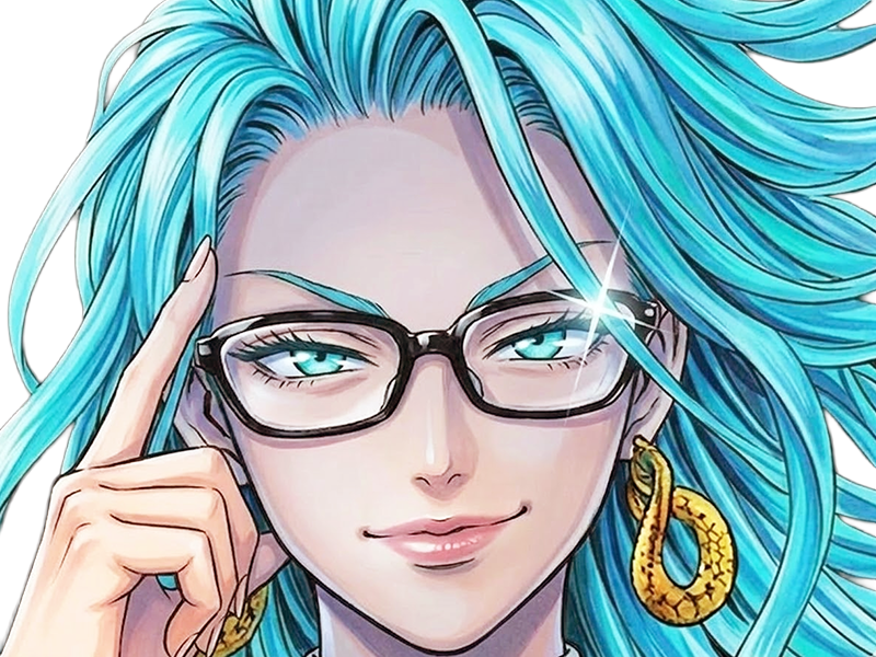 psykos saikosu scrutt gyoro gyoro-gyoro esper association-des-monstres scientifique niveau dragon telekinesiste lunettes cheveux-aquamarine yeux-verts
