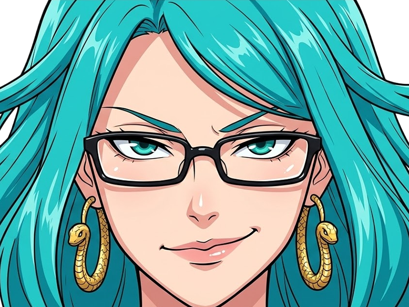 Sticker psykos saikosu scrutt gyoro gyoro gyoro esper association des monstres scientifique niveau dragon telekinesiste lunettes cheveux aquamarine yeux verts par Dark-63