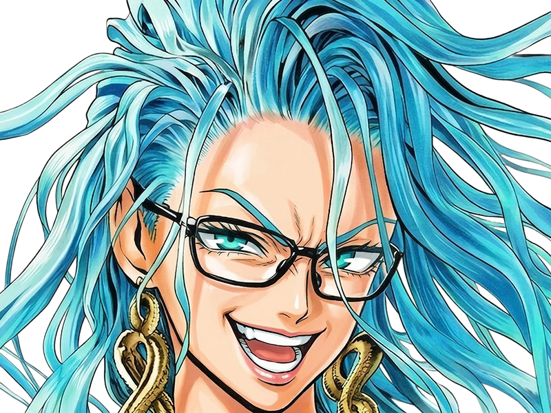 Sticker psykos saikosu scrutt gyoro gyoro gyoro esper association des monstres scientifique niveau dragon telekinesiste lunettes cheveux aquamarine yeux verts par Dark-63