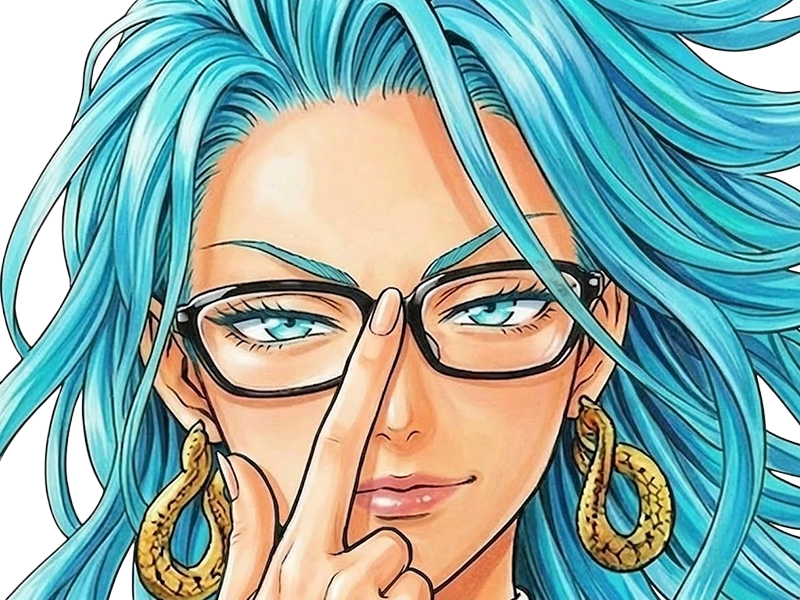 psykos saikosu scrutt gyoro gyoro-gyoro esper association-des-monstres scientifique niveau dragon telekinesiste lunettes cheveux-aquamarine yeux-verts