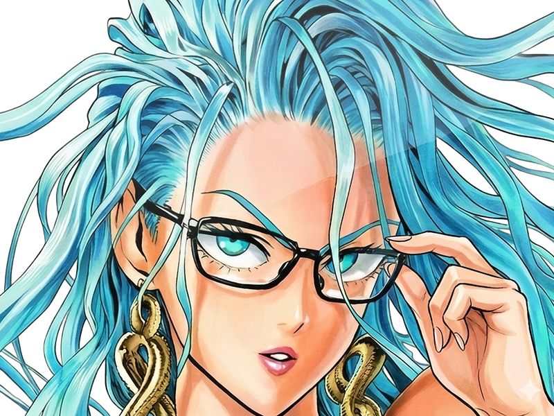 psykos saikosu scrutt gyoro gyoro-gyoro esper association-des-monstres scientifique niveau dragon telekinesiste lunettes cheveux-aquamarine yeux-verts