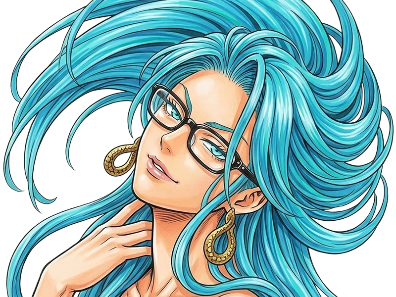 psykos saikosu scrutt gyoro gyoro-gyoro esper association-des-monstres scientifique niveau dragon telekinesiste lunettes cheveux-aquamarine yeux-verts