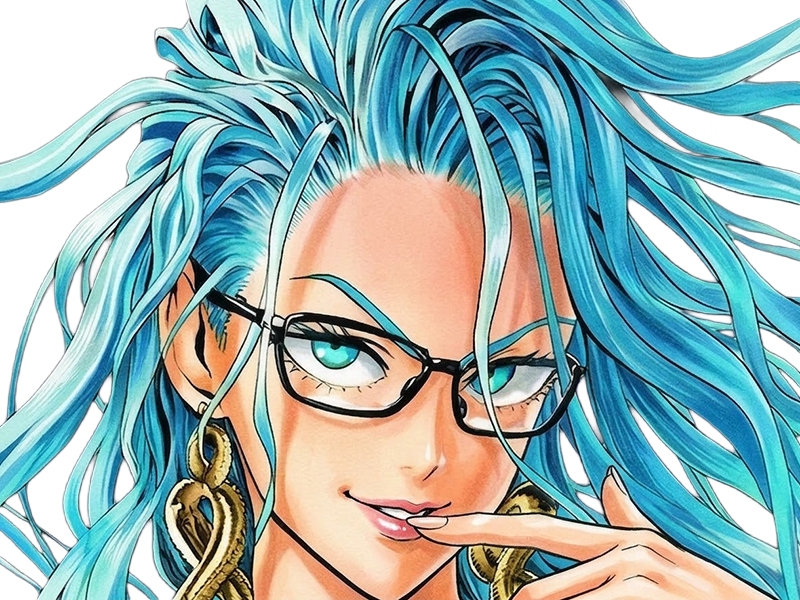 psykos saikosu scrutt gyoro gyoro-gyoro esper association-des-monstres scientifique niveau dragon telekinesiste lunettes cheveux-aquamarine yeux-verts