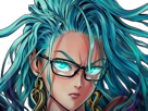 psykos-saikosu-scrutt-gyoro-gyoro-gyoro-esper-association-des-monstres-scientifique-niveau-dragon-telekinesiste-lunettes-cheveux-aquamarine-yeux-verts