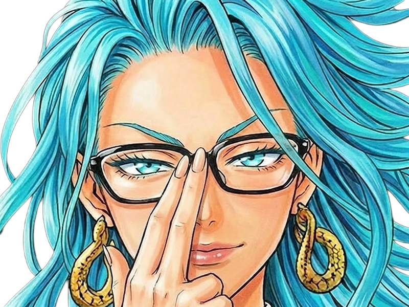 psykos saikosu scrutt gyoro gyoro-gyoro esper association-des-monstres scientifique niveau dragon telekinesiste lunettes cheveux-aquamarine yeux-verts
