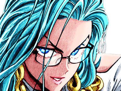 psykos saikosu scrutt gyoro gyoro-gyoro esper association-des-monstres scientifique niveau dragon telekinesiste lunettes cheveux-aquamarine yeux-verts