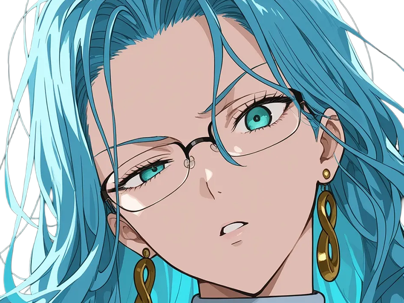 psykos saikosu scrutt gyoro gyoro-gyoro esper association-des-monstres scientifique niveau dragon telekinesiste lunettes cheveux-aquamarine yeux-verts