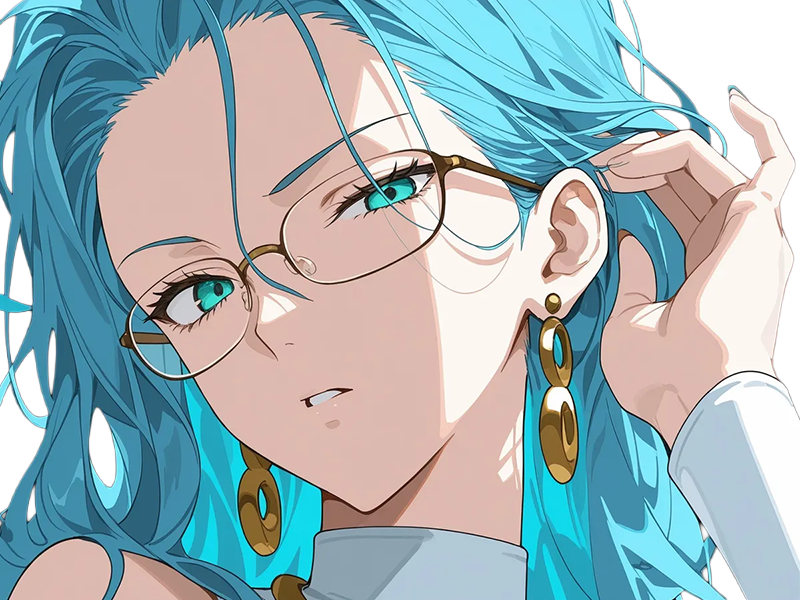 Sticker psykos saikosu scrutt gyoro gyoro gyoro esper association des monstres scientifique niveau dragon telekinesiste lunettes cheveux aquamarine yeux verts par Dark-63