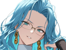psykos-saikosu-scrutt-gyoro-gyoro-gyoro-esper-association-des-monstres-scientifique-niveau-dragon-telekinesiste-lunettes-cheveux-aquamarine-yeux-verts