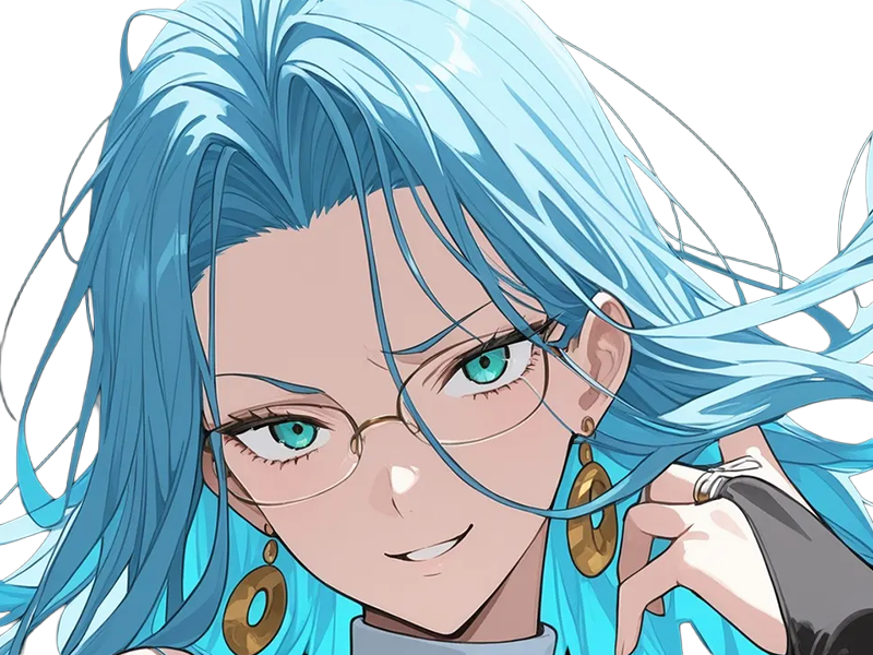 psykos saikosu scrutt gyoro gyoro-gyoro esper association-des-monstres scientifique niveau dragon telekinesiste lunettes cheveux-aquamarine yeux-verts