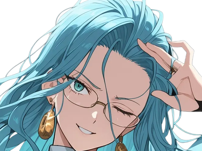 Sticker psykos saikosu scrutt gyoro gyoro gyoro esper association des monstres scientifique niveau dragon telekinesiste lunettes cheveux aquamarine yeux verts par Dark-63