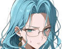 psykos-saikosu-scrutt-gyoro-gyoro-gyoro-esper-association-des-monstres-scientifique-niveau-dragon-telekinesiste-lunettes-cheveux-aquamarine-yeux-verts