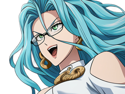 Sticker psykos saikosu scrutt gyoro gyoro gyoro esper association des monstres scientifique niveau dragon telekinesiste lunettes cheveux aquamarine yeux verts par Dark-63