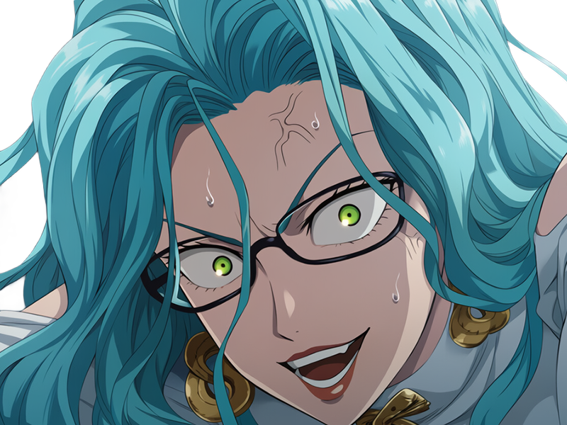 Sticker psykos saikosu scrutt gyoro gyoro gyoro esper association des monstres scientifique niveau dragon telekinesiste lunettes cheveux aquamarine yeux verts par Dark-63