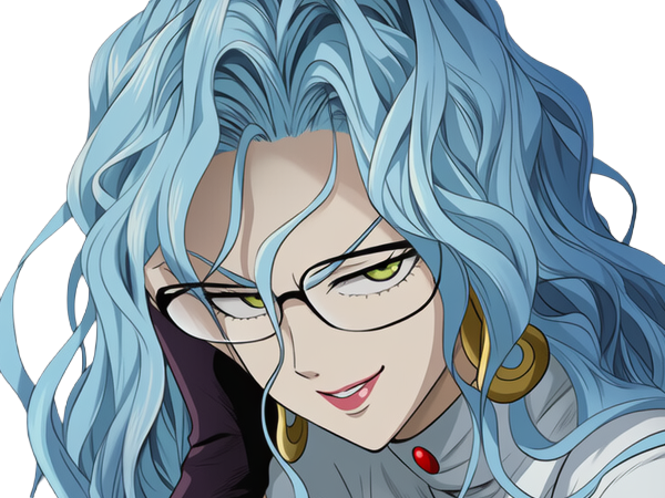 Sticker psykos saikosu scrutt gyoro gyoro gyoro esper association des monstres scientifique niveau dragon telekinesiste lunettes cheveux aquamarine yeux verts par Dark-63
