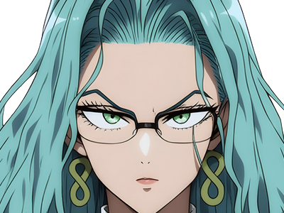 Sticker psykos saikosu scrutt gyoro gyoro gyoro esper association des monstres scientifique niveau dragon telekinesiste lunettes cheveux aquamarine yeux verts par Dark-63