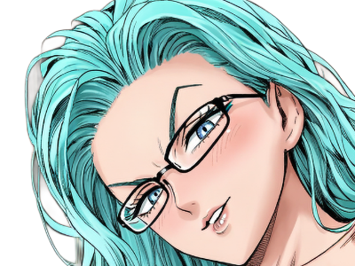 psykos saikosu scrutt gyoro gyoro-gyoro esper association-des-monstres scientifique niveau dragon telekinesiste lunettes cheveux-aquamarine yeux-verts