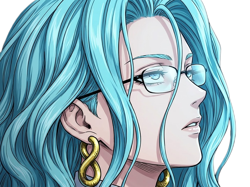 Sticker psykos saikosu scrutt gyoro gyoro gyoro esper association des monstres scientifique niveau dragon telekinesiste lunettes cheveux aquamarine yeux verts par Dark-63