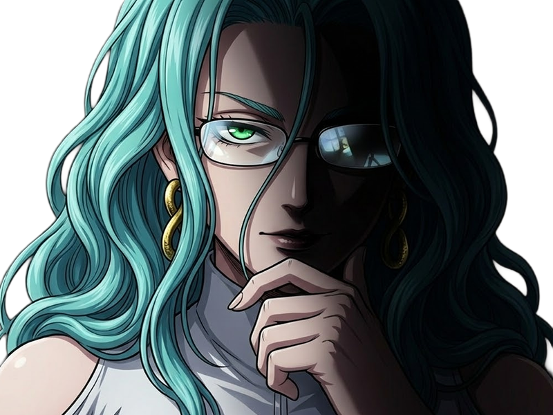 Sticker psykos saikosu scrutt gyoro gyoro gyoro esper association des monstres scientifique niveau dragon telekinesiste lunettes cheveux aquamarine yeux verts par Dark-63