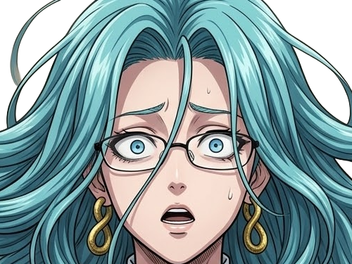 Sticker psykos saikosu scrutt gyoro gyoro gyoro esper association des monstres scientifique niveau dragon telekinesiste lunettes cheveux aquamarine yeux verts par Dark-63