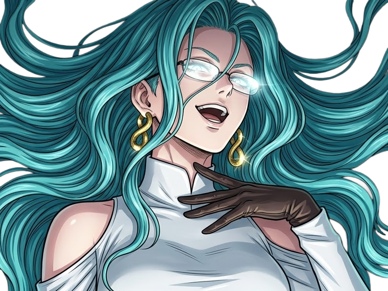 Sticker psykos saikosu scrutt gyoro gyoro gyoro esper association des monstres scientifique niveau dragon telekinesiste lunettes cheveux aquamarine yeux verts par Dark-63