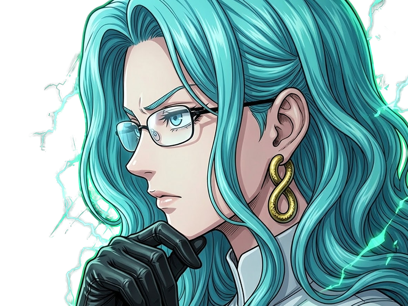 Sticker psykos saikosu scrutt gyoro gyoro gyoro esper association des monstres scientifique niveau dragon telekinesiste lunettes cheveux aquamarine yeux verts par Dark-63