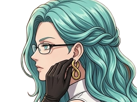 Sticker psykos saikosu scrutt gyoro gyoro gyoro esper association des monstres scientifique niveau dragon telekinesiste lunettes cheveux aquamarine yeux verts par Dark-63