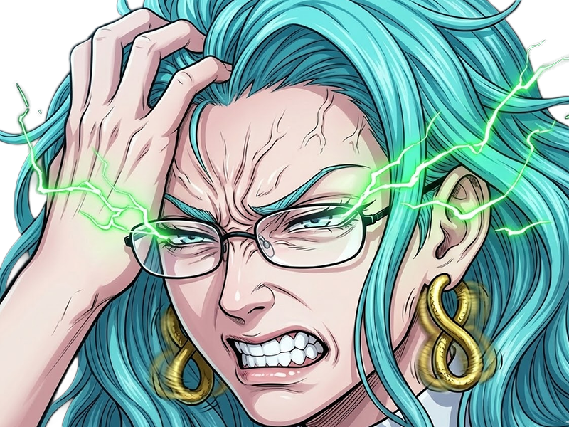 Sticker psykos saikosu scrutt gyoro gyoro gyoro esper association des monstres scientifique niveau dragon telekinesiste lunettes cheveux aquamarine yeux verts par Dark-63