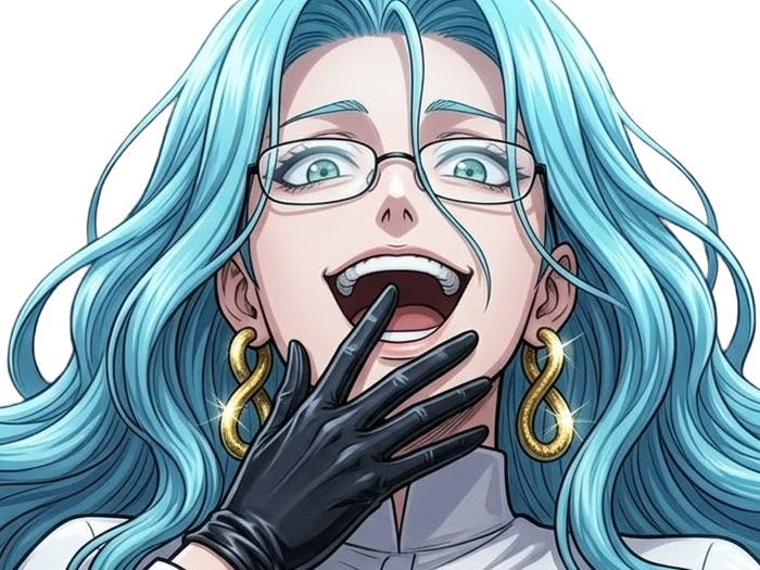 Sticker psykos saikosu scrutt gyoro gyoro gyoro esper association des monstres scientifique niveau dragon telekinesiste lunettes cheveux aquamarine yeux verts par Dark-63