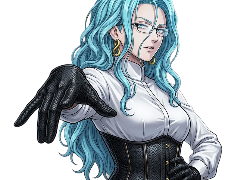 Sticker psykos saikosu scrutt gyoro gyoro gyoro esper association des monstres scientifique niveau dragon telekinesiste lunettes cheveux aquamarine yeux verts par Dark-63