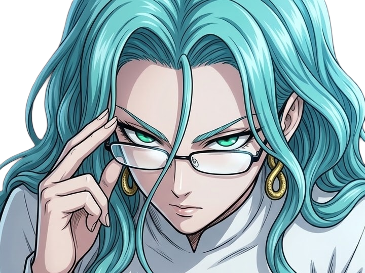 Sticker psykos saikosu scrutt gyoro gyoro gyoro esper association des monstres scientifique niveau dragon telekinesiste lunettes cheveux aquamarine yeux verts par Dark-63