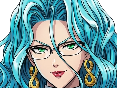 Sticker psykos saikosu scrutt gyoro gyoro gyoro esper association des monstres scientifique niveau dragon telekinesiste lunettes cheveux aquamarine yeux verts par Dark-63