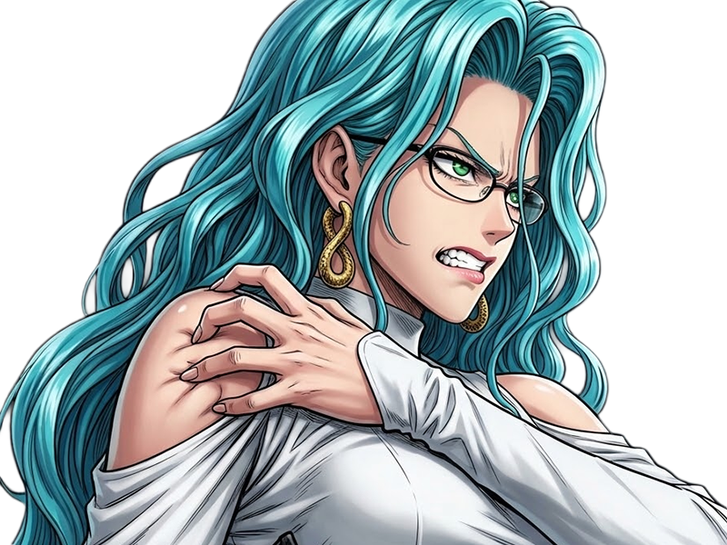 Sticker psykos saikosu scrutt gyoro gyoro gyoro esper association des monstres scientifique niveau dragon telekinesiste lunettes cheveux aquamarine yeux verts par Dark-63