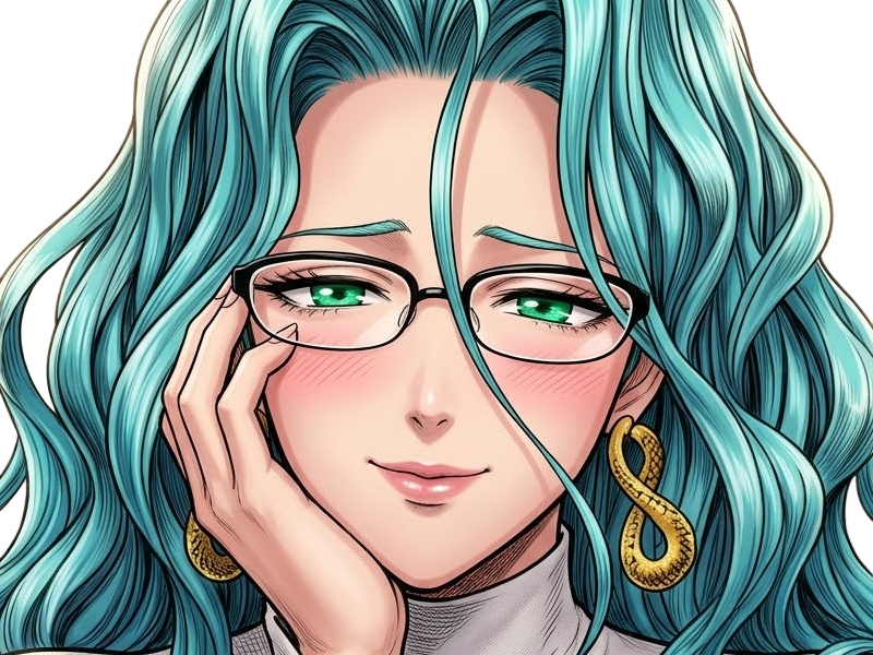 Sticker psykos saikosu scrutt gyoro gyoro gyoro esper association des monstres scientifique niveau dragon telekinesiste lunettes cheveux aquamarine yeux verts par Dark-63