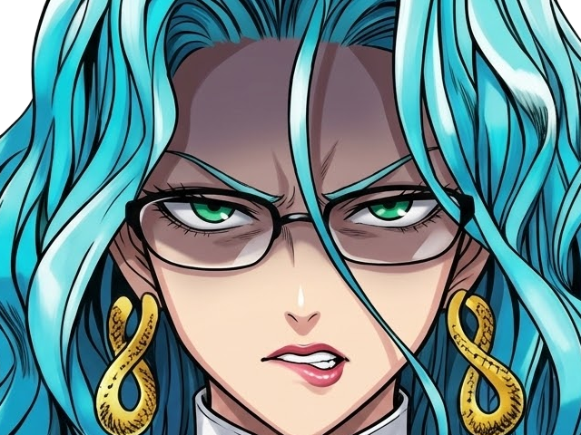 Sticker psykos saikosu scrutt gyoro gyoro gyoro esper association des monstres scientifique niveau dragon telekinesiste lunettes cheveux aquamarine yeux verts par Dark-63