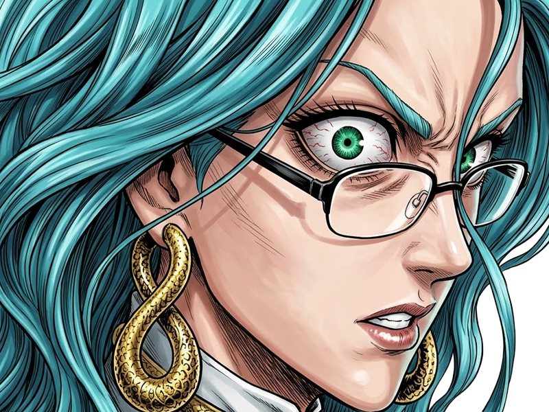 Sticker psykos saikosu scrutt gyoro gyoro gyoro esper association des monstres scientifique niveau dragon telekinesiste lunettes cheveux aquamarine yeux verts par Dark-63