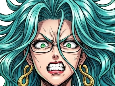 psykos saikosu scrutt gyoro gyoro-gyoro esper association-des-monstres scientifique niveau dragon telekinesiste lunettes cheveux-aquamarine yeux-verts