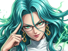 psykos-saikosu-scrutt-gyoro-gyoro-gyoro-esper-association-des-monstres-scientifique-niveau-dragon-telekinesiste-lunettes-cheveux-aquamarine-yeux-verts