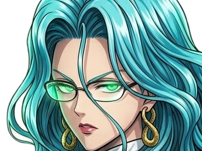Sticker psykos saikosu scrutt gyoro gyoro gyoro esper association des monstres scientifique niveau dragon telekinesiste lunettes cheveux aquamarine yeux verts par Dark-63