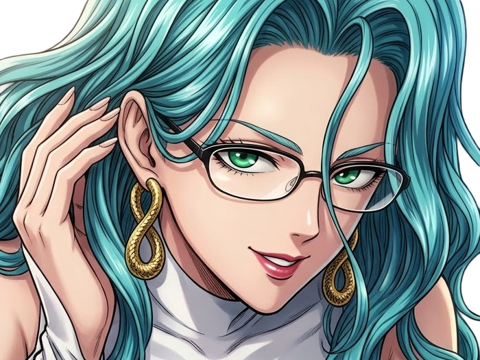 Sticker psykos saikosu scrutt gyoro gyoro gyoro esper association des monstres scientifique niveau dragon telekinesiste lunettes cheveux aquamarine yeux verts par Dark-63