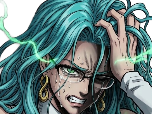 psykos saikosu scrutt gyoro gyoro-gyoro esper association-des-monstres scientifique niveau dragon telekinesiste lunettes cheveux-aquamarine yeux-verts