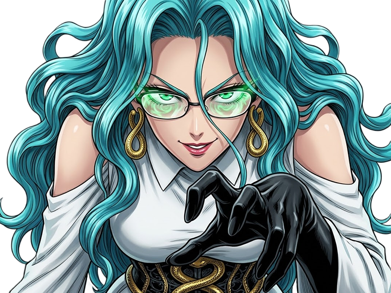 psykos saikosu scrutt gyoro gyoro-gyoro esper association-des-monstres scientifique niveau dragon telekinesiste lunettes cheveux-aquamarine yeux-verts
