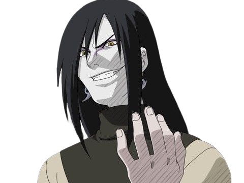 orochimaru ninja shinobi nukenin sannin scientifique antagoniste naruto manga anime cheveux-noirs yeux-jaunes