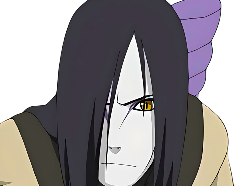 orochimaru ninja shinobi nukenin sannin scientifique antagoniste naruto manga anime cheveux-noirs yeux-jaunes